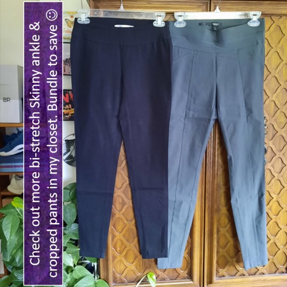 3/$10 Bi-Stretch Skinny Cropped Ankle Pants - Black, Size 2 - Picture 15 of 16